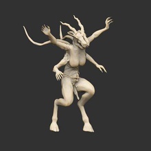 baphomet Heykeli sanat heykeller heykel acı 3d print model - Mito3D