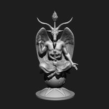 baphomet art il demone satana satanico templari cavalieri chevalier templier dmon diavolo diable sabrina chiesa 3d print model - Mito3D