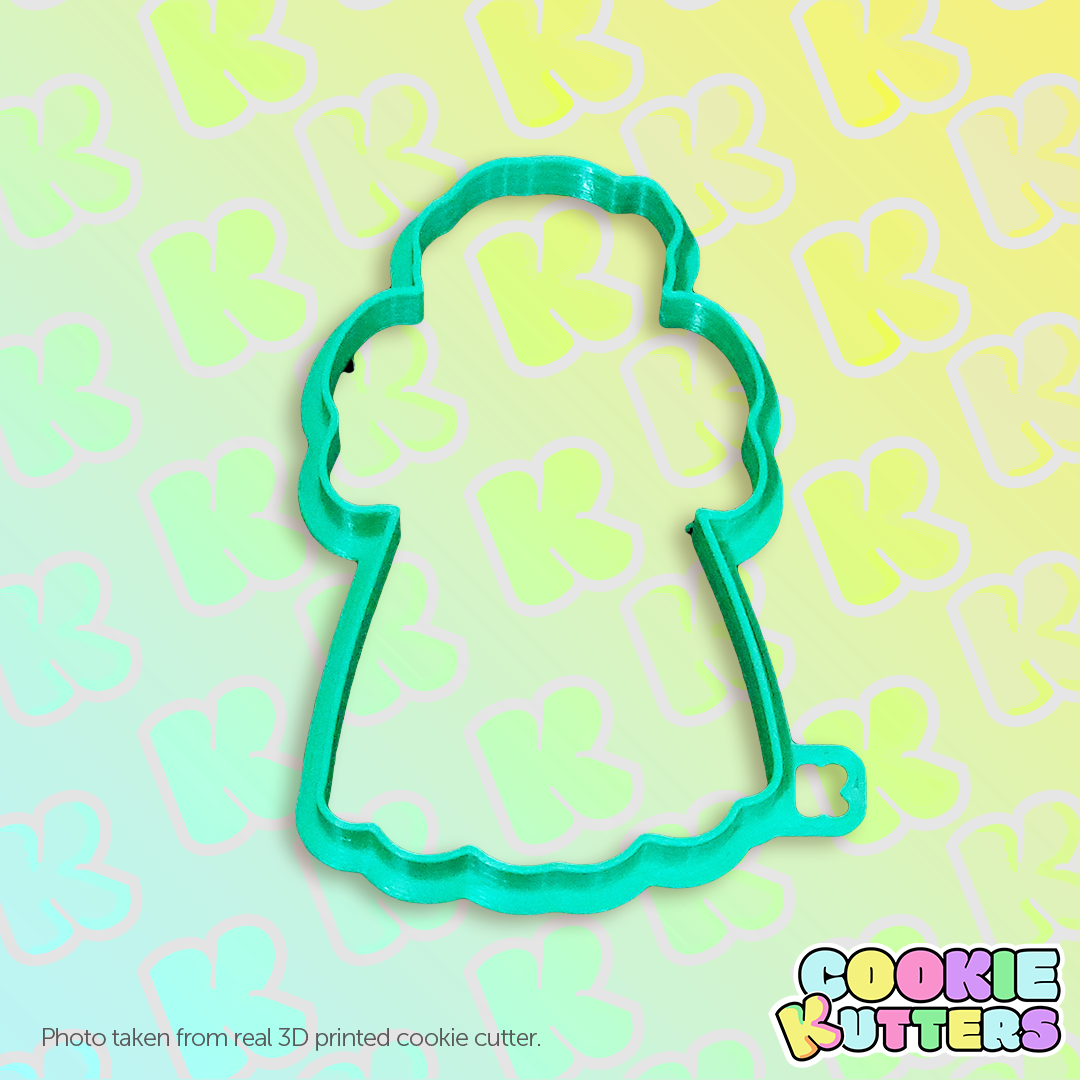 baptism gown cookie cutter mold silhouette kutters kitchen food recipe cookies 3d print contour 3D print model - Mito3D