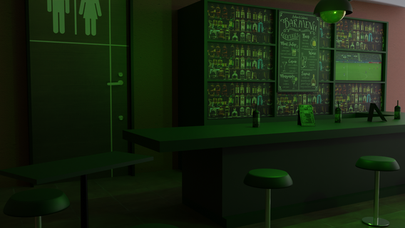 bar cafetería restaurante pub 3d print model - Mito3D