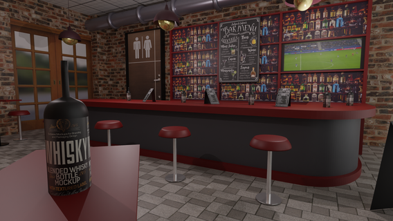 bar café restaurant pub 3d print model - Mito3D