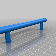 bar handle rounded ends decor 3d print model - Mito3D