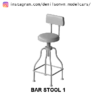 bar tabouret pack garage banc 1 24 diorama 3d print model - Mito3D