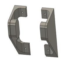 bar support - left tool wall mount inch 3d print model - Mito3D