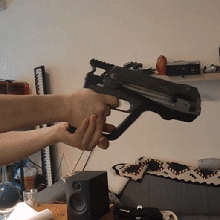 baraba printable repeating crossbow pistol aluminum profile core gadget arrow 3d print model - Mito3D