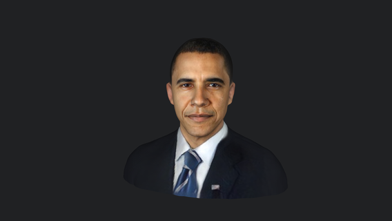 Barack obama bust Kopf Gesicht bereit 3d Drucken Büste Statue Porträt männlich Charakter berühmt Berühmtheit drucken Neuralink Miniaturen Figuren druckbar Bildhauerei Skulptur 3d print model - Mito3D