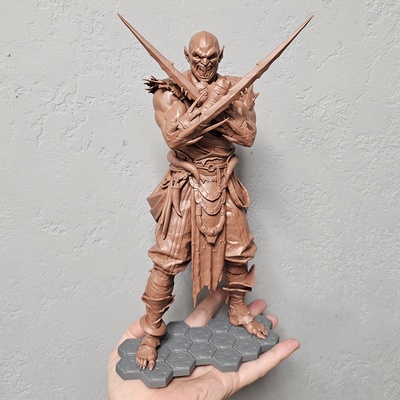 baraka mk12 arte combate mortal figura fantazy shaolyn estátua escultura miniaturas estatuetas lutador rua 3d print model - Mito3D