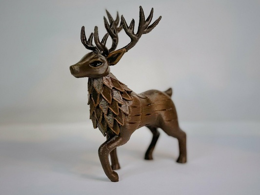 baratheon veado jogos of tronos canção gelo fogo asoiaf rígido lannister targaryen bode corça fulvo chifres madeira 3d print model - Mito3D