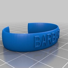 barbara angepasst Ellipse Botschaft Band 3d print model - Mito3D