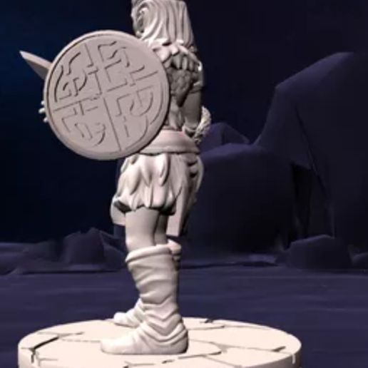 barbarian dungeons and dragons 3D print model - Mito3D