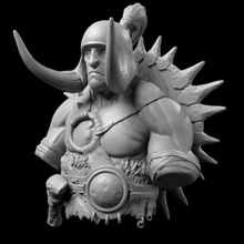barbare buste divers blender obj stl zbrush miniature figurine le chevalier guerrier 3d print model - Mito3D