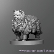 barbarian cat 3d print model - Mito3D