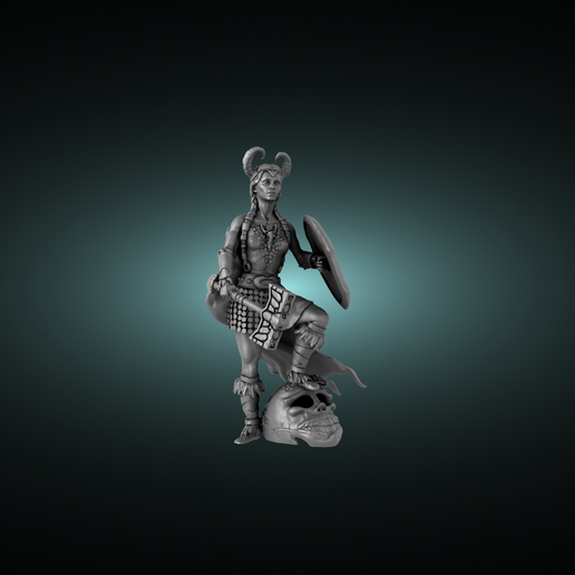 barbarian girl ver 1 3D print model - Mito3D