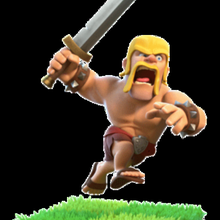 barbaric clash clans game barbarian 3d print model - Mito3D