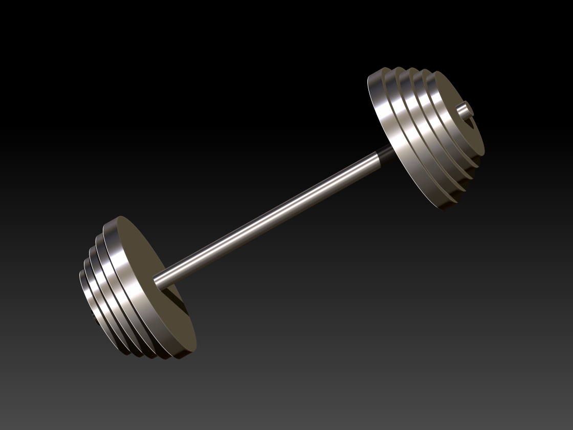 barbell gym 3D print model - Mito3D