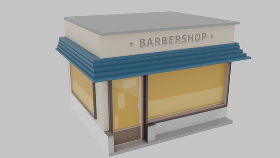 barber shop 3d print model - Mito3D
