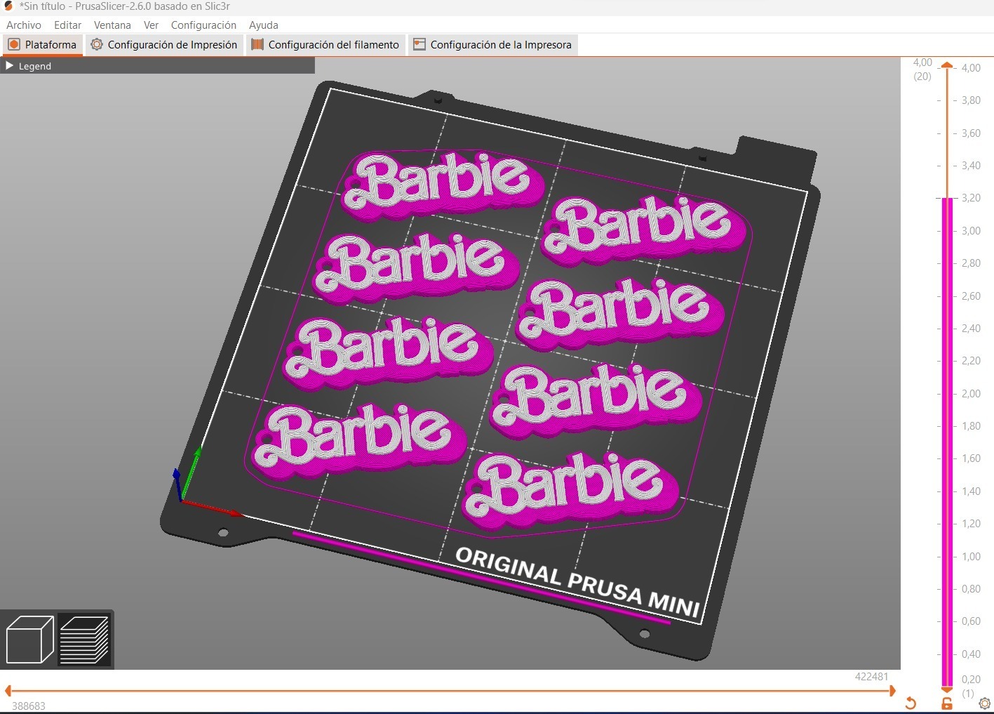 barbie keychain 3D print model - Mito3D