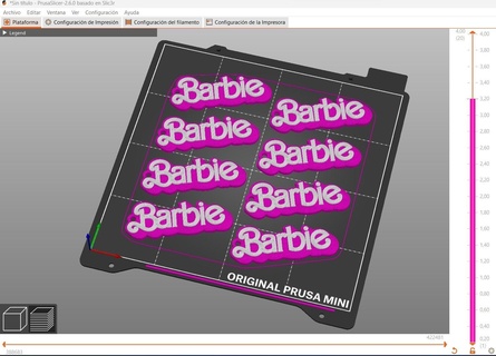 Barbie porte clés 3d print model - Mito3D