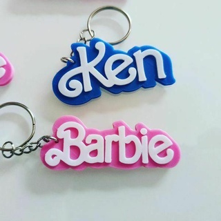 barbie & ken 2 keychain 3d print model - Mito3D