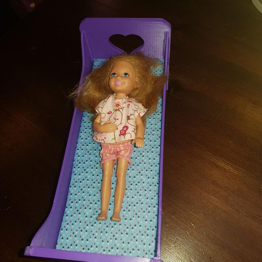 barbie bed 3D print model - Mito3D