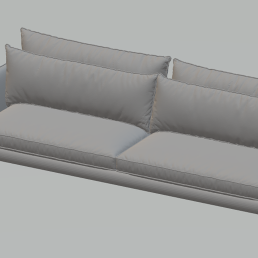 Barbie boneca sofá mobília 3D print model - Mito3D