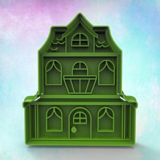 Barbie Hayal evi kurabiye kesici ev kesme Şirin 3d print model - Mito3D