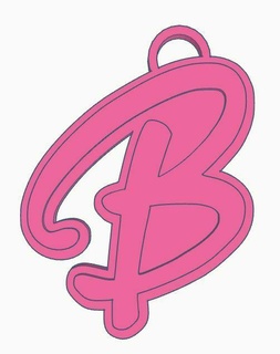 Barbie orecchini Portachiavi ken biscotto taglierina fondente rosa chiave anelli 3d print model - Mito3D