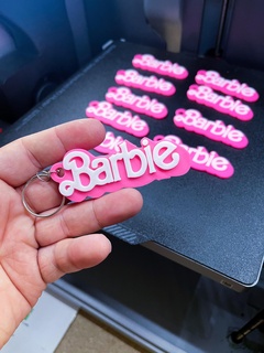 barbie girl keychain pink 3d print model - Mito3D