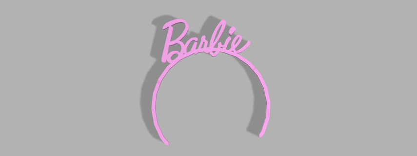 Barbie Bandeau film barbie ornement barbievincha accessoires accessoiresfemme femme 3d print model - Mito3D