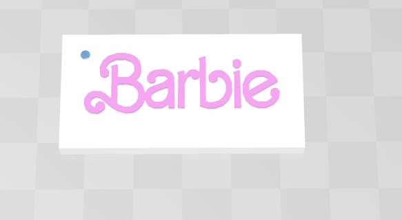 Barbie clé bague 3d print model - Mito3D