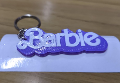 barbie keychain lavero keys ornament pendant 3d print model - Mito3D