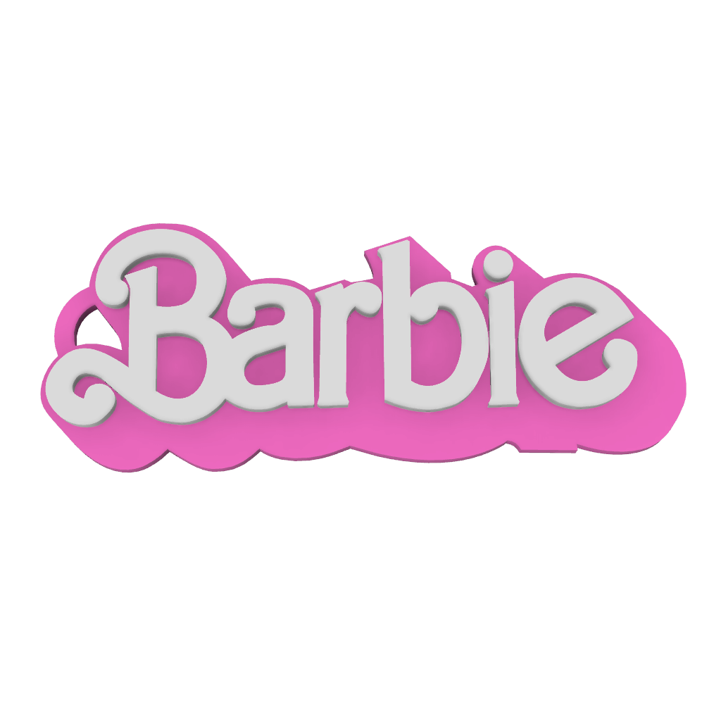 Barbie anahtarlık moda Sanat logo yeni film Ken oyuncak hediye kız çocuklar mücevher oyun bebek anahtar 3D print model - Mito3D