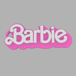 Barbie chaveiro moda arte logotipo filme ken brinquedo presente menina crianças jóia jogos boneca chave 3d print model - Mito3D