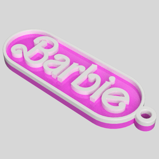Barbie Schlüsselbund 3d print model - Mito3D