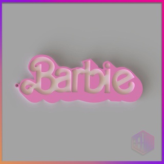 barbie keychain 2 colors keychain barbie movie ken brooch pending  3d print model - Mito3D