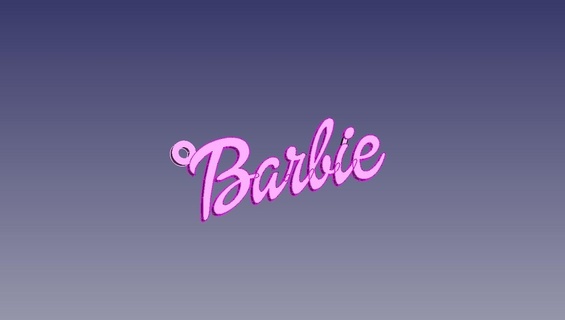 Barbie anahtarlık veri kolay Yazdır Barbie anahtarlık anahtarlık 3d print model - Mito3D