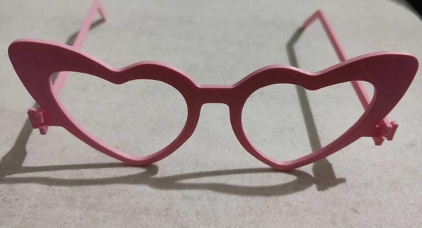 Barbie lensler gözlük 3d print model - Mito3D