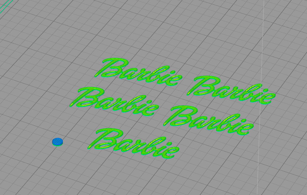 Barbie logo muñeca hebilla llavero Kent 3D print model - Mito3D