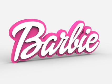 Barbie logo casa 3d print model - Mito3D