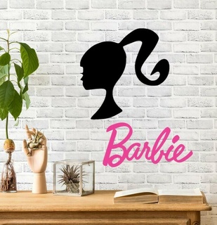 Barbie logotipo 2 chaveiro decoração 3d print model - Mito3D
