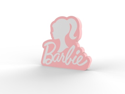 Barbie nehir ria Led Lamba v1 Oppenheimer film pembe Ken hafif kutu luminaria 3d print model - Mito3D
