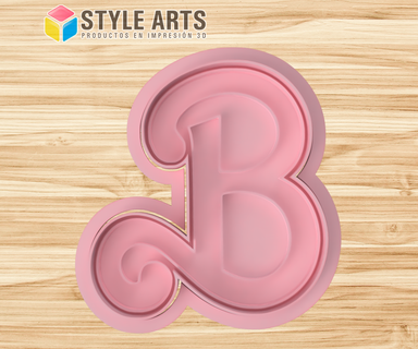 barbie movie cookie cutter barbie cutting movie logo cookies cutter porcelain clay bakery  3d print model - Mito3D