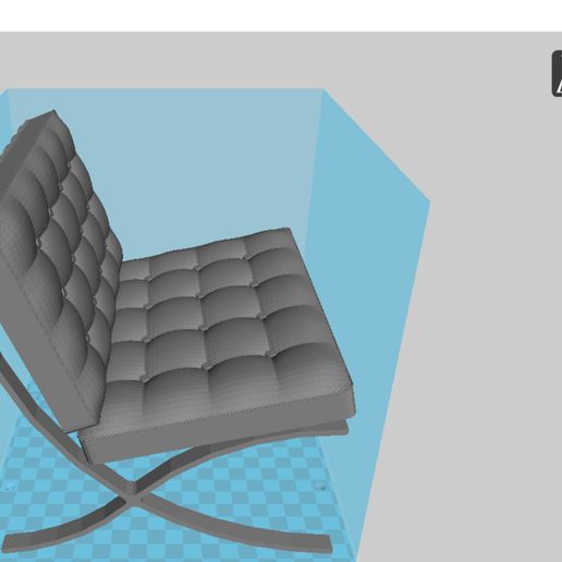 barcelona cadeira mvdr arquitetura mies furgão der rohe 3D print model - Mito3D