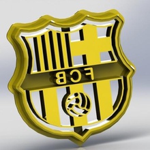 barcelona cookie cutter home soccer 3d print model - Mito3D