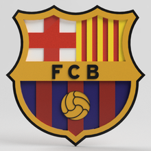 Barcelona fútbol club emblema 3d print model - Mito3D