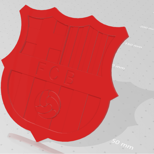 barcelona football club - Schild verschiedene Fußball Fußball-Schilde 3D print model - Mito3D