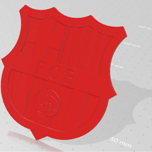 barcelona football club shield various shields 3d print model - Mito3D