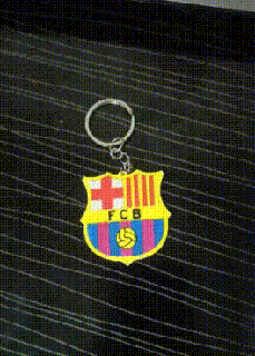 barcelona key chain logo football sport hobby personal year gift 3d print model - Mito3D