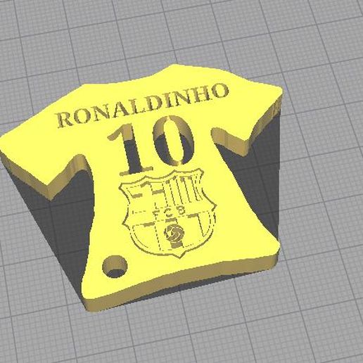Barcelona Schlüsselring Ronaldinho 10 la liga Schmuck Fußball Schlüssel Ring Gaucho Brasilien Di stegen dest Spaten Araujo Suche iniesta xavi coutinho griezzman Braithwaite 3D print model - Mito3D