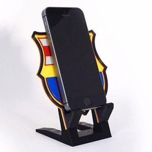 barcelona soccer base stand cellular various bedrock standphone phone mobile android iphone cell spain karaoke lionel messi ronaldhino 3d print model - Mito3D